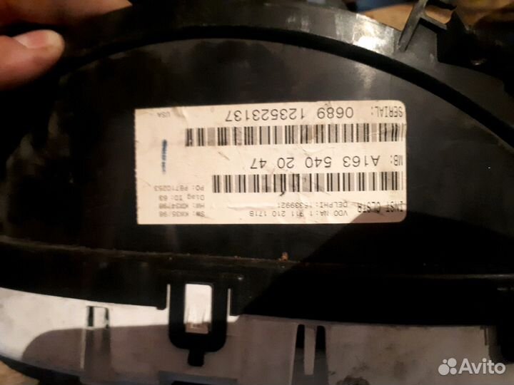 Щиток приборов на Мерседес ML163 Мл163