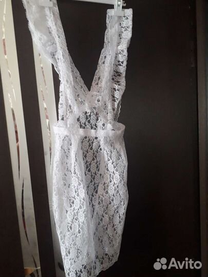 Белый школьный фартук