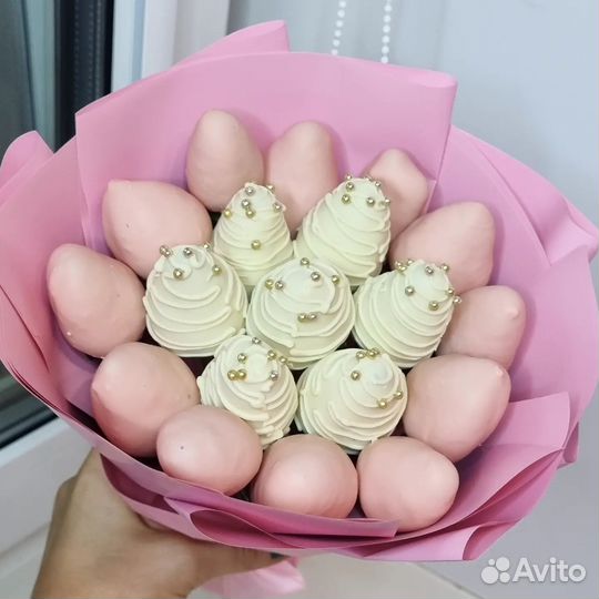 Букет из клубники в шоколаде