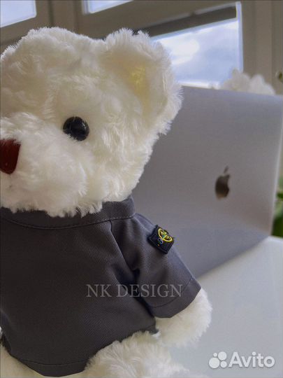 Белый мишка stone island