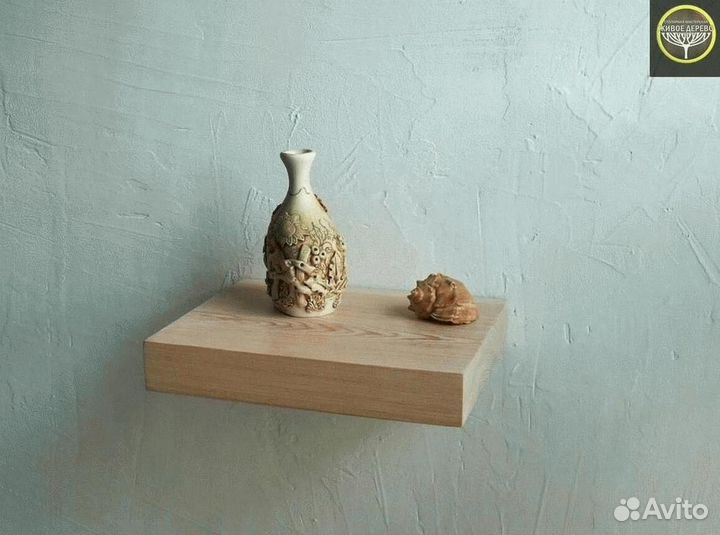 Полка парящая из маccива cоcны