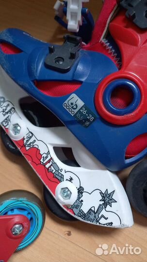 Коньки роликовые детские, 26-28