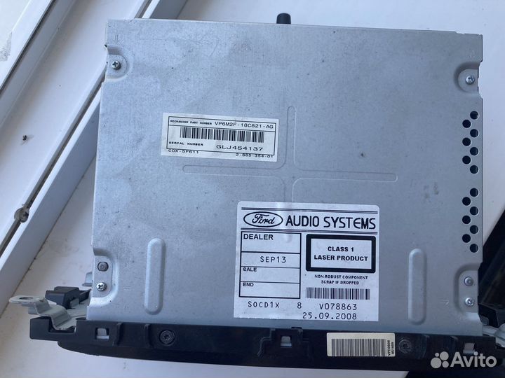 Штатное головное устройство Ford focus 2