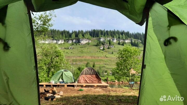 Палаточный лагерь Усьва: столбы и каменный город