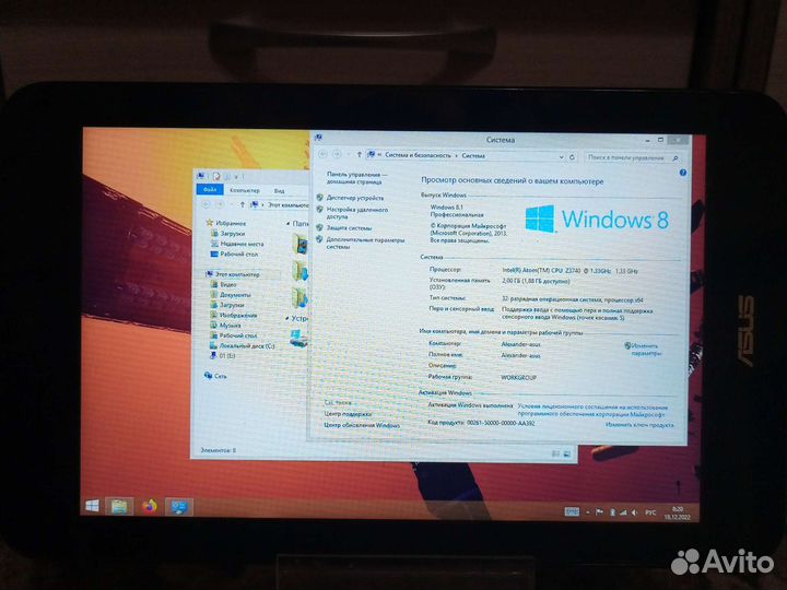 Планшет asus m80ta vivo tab note