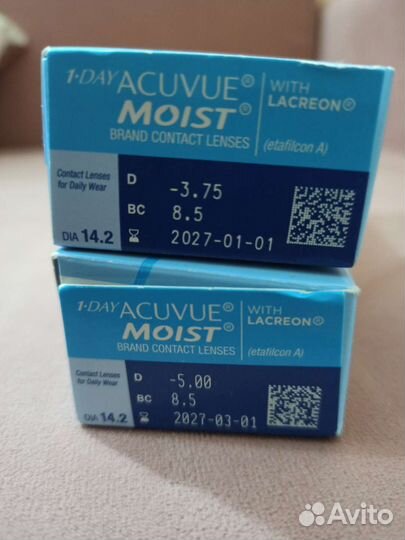 Однодневные контактные линзы Acuvue -5.00