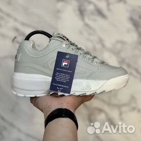 Grey suede hot sale fila disruptor