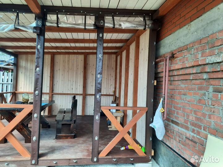 Мягкие окна для беседки