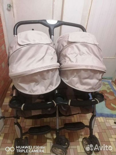 Самая лёгкая коляска для двойни Jetem