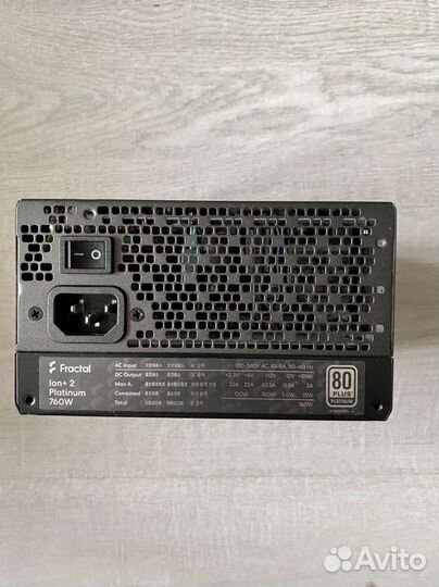 Топовый бп fractaldesign ion+ platinum 760w