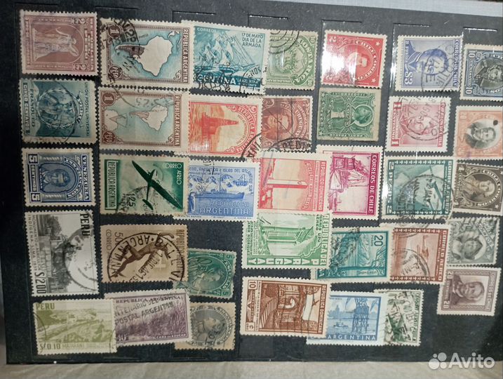 Альбом со старыми почтовыми марками