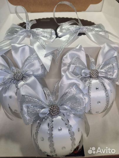 Шары на ёлку ручной работы