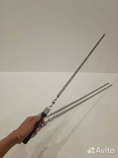 Шампура для шашлыка 60см рабочая длина