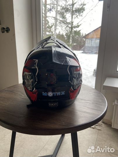 Шлем подростковый мото