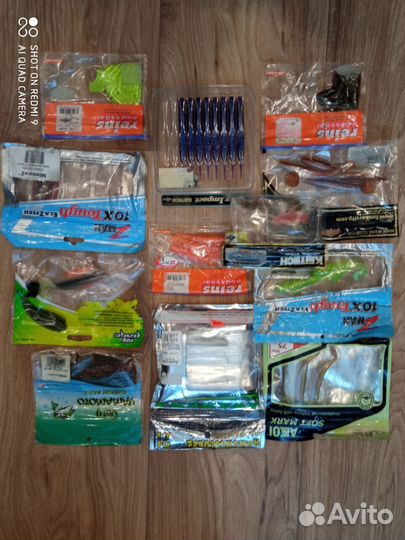 Остатки силиконовых приманок