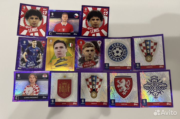 Наклейки topps euro 2024