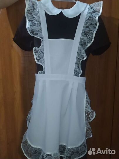 Школьная форма. Платье с фартуком