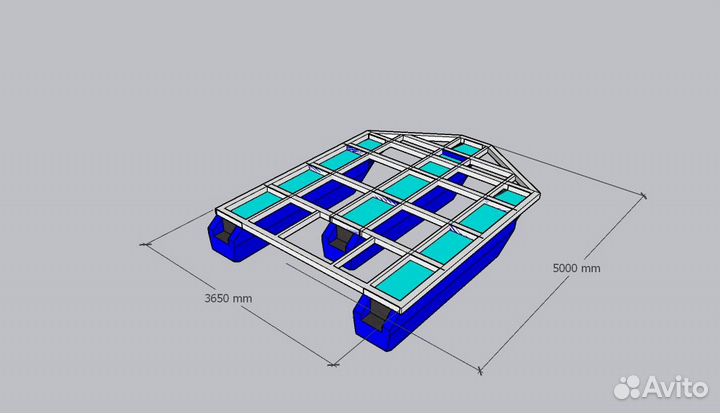 Модуль плавучести понтон хаусбот причал