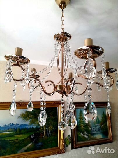 Люстра потолочная хрустальная новая/35690221/5
