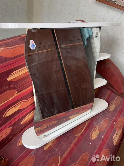 Полка для ванной с зеркалом торг