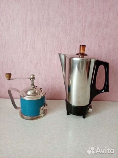 СССР Кофеварка электрическая и кофемолка
