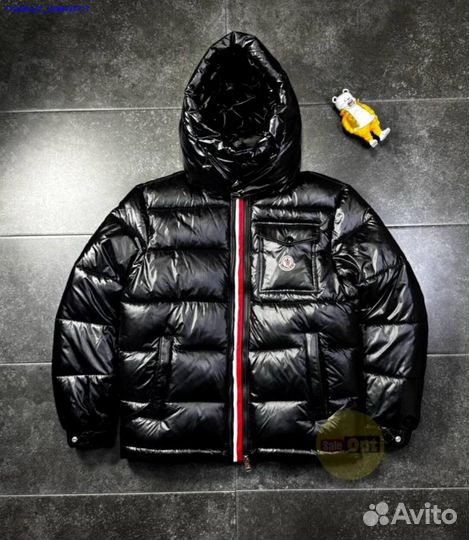 Куртка Moncler черный глянец