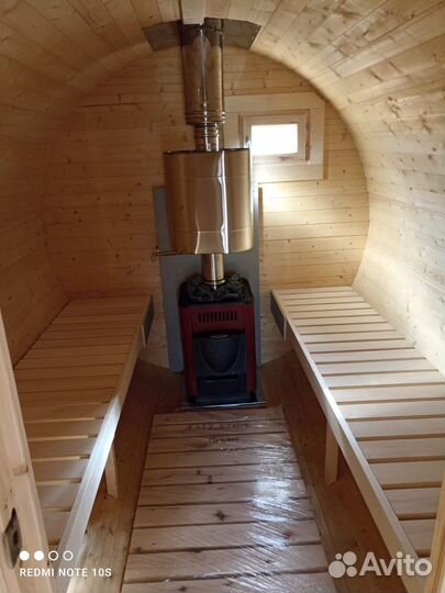 Баня бочка 3,5 метра под ключ Голицыно