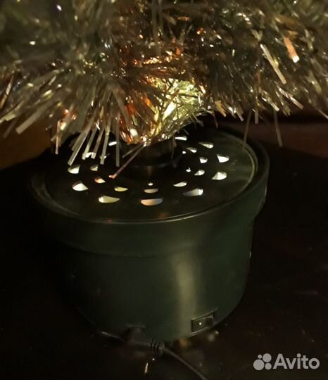 Ель серебристая 110 см. с подсветкой оптоволокном