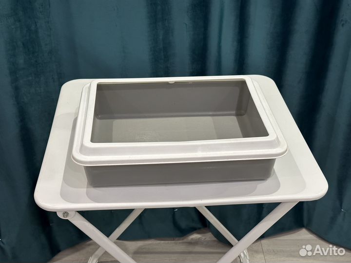 Продам переноску и туалет для кота (комплектом)