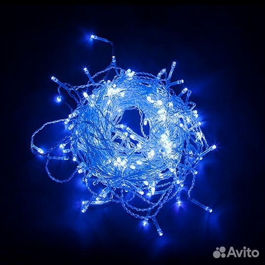Гирлянда светодиодный занавес 3*2м CL21 синий