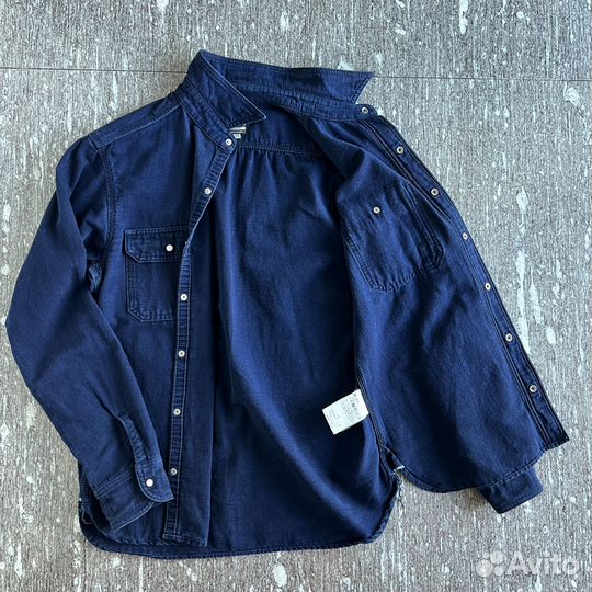 Рубашка Momotaro jeans, индиго, р. 48 (М)