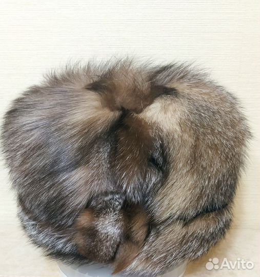 Шапка женская из чернобурки