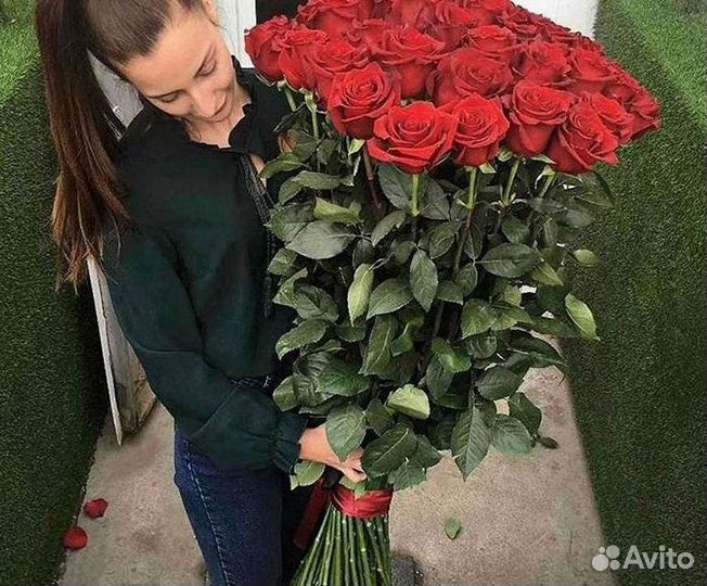 Высокие розы Букеты с доставкой