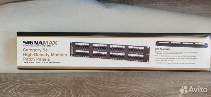 Патч панель Signamax – 48-Port CAT 5E