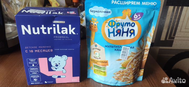 Детское питание смесь и каша