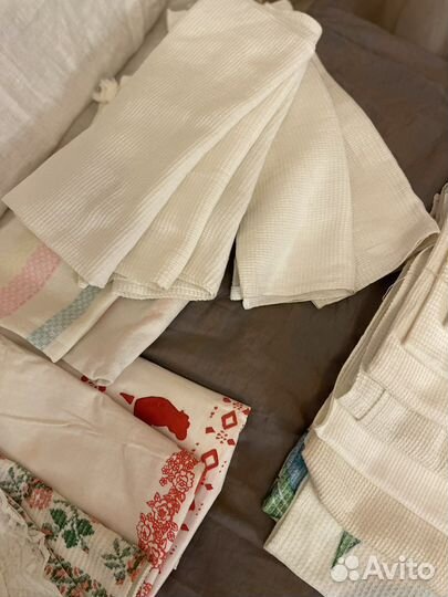 Полотенца опт 13 шт новые вафельные большие СССР