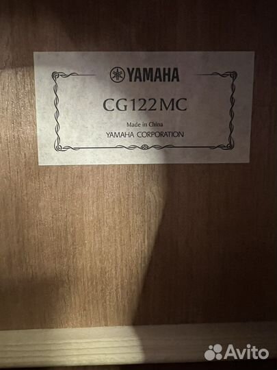 Классическая гитара yamaha cg 122 mc