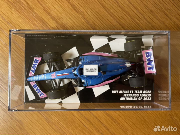 F1 Formula 1 Alonso Alpine Minichamps 1 43