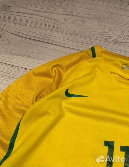 Винтажное джерси с длинным рукавом Nike brazil