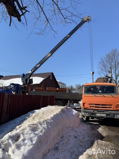 Аренда и услуги манипулятора, стрела 3.5 т, 8 м, борт 14.5 т, 6.7 м