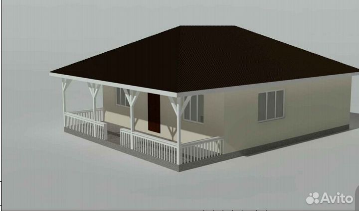 Готовый проект одноэтажного дома