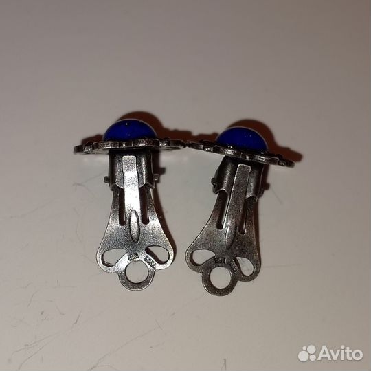 Винтажные серьги клипсы СССР