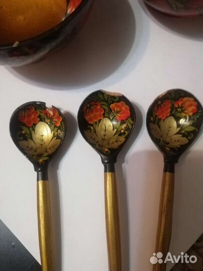 Хохлома, набор для варенья