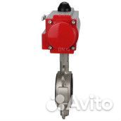 Затвор дисковый поворотный DN.ru 316L-316L-epdm Ду80 Ру16, корпус - нержавеющая сталь, диск - нержав