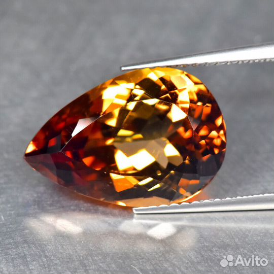 Топаз натуральный 8,97Ct 16х11мм VVS pear