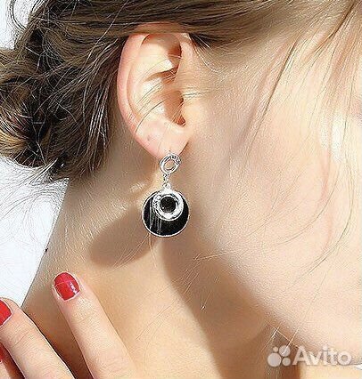 Серебряные серьги клипсы