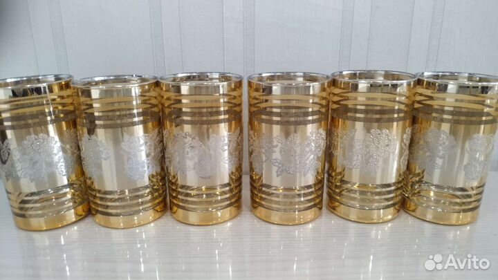 Стаканы Япония, хрустальные вазы времен СССР