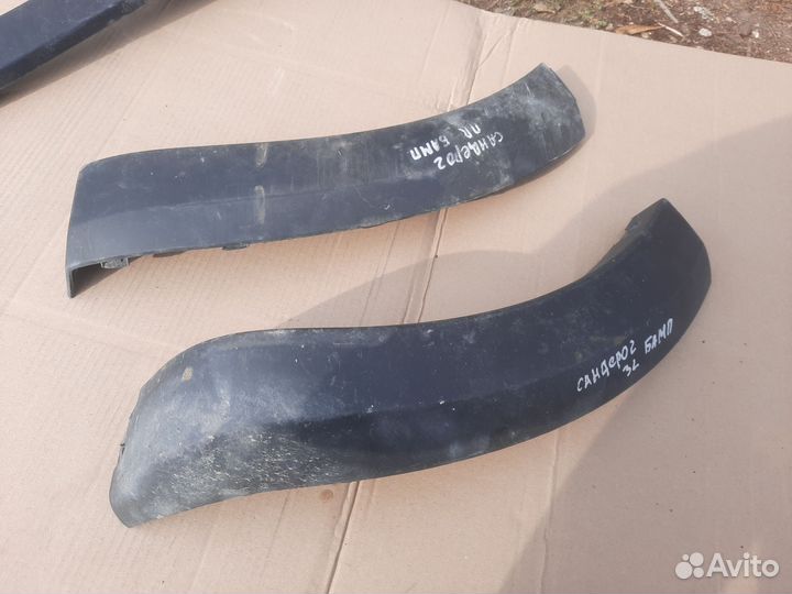 Накладка бампера renault sandero stepway 2