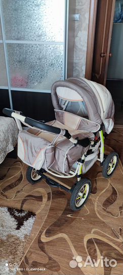 Коляска трансформер 2 в 1 Parusok
