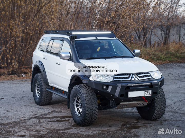 Багажник экспедиционный STC Mitsubishi Pajero Sport 2008-2015 шторка